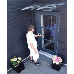 None Cambridge 1200X700 Silver Door Canopy -Elise Bloom 12882255 2994843527512079