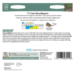Mr. Fothergill's Pea Mangetout Sweet Sahara Seeds -Elise Bloom 12882723 7624843574396892