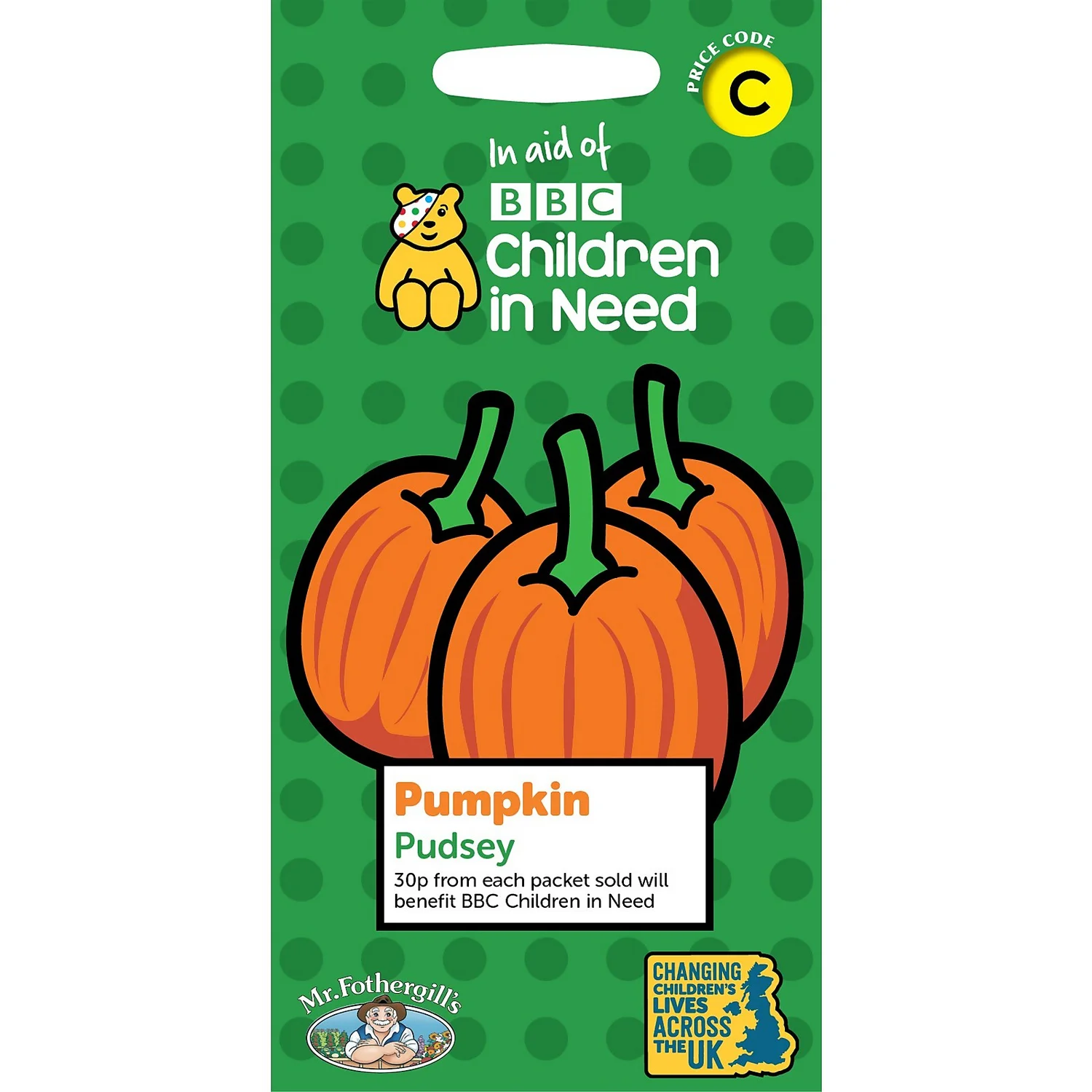 MRF CIN Pumpkin Pudsey Packet 3 MRF CIN Pumpkin Pudsey Packet