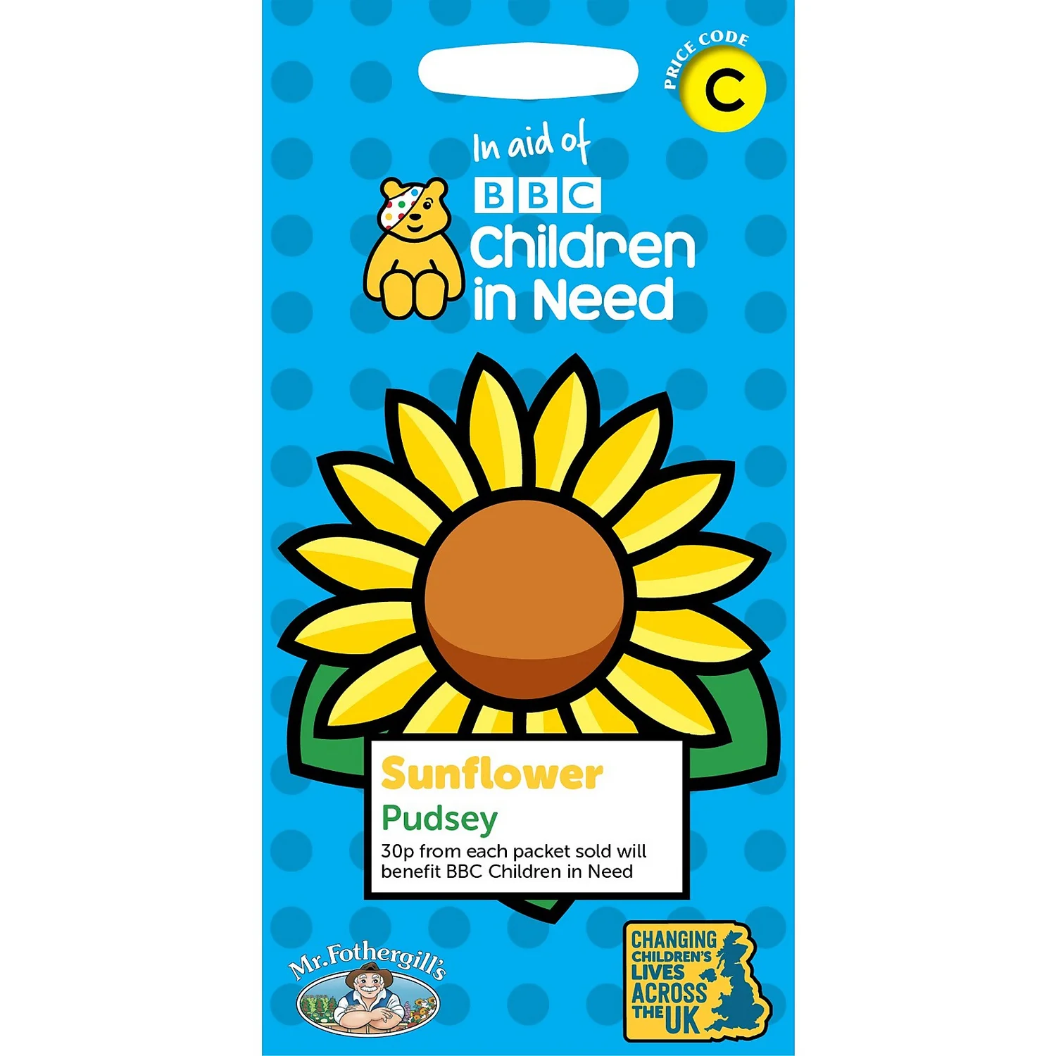 MRF CIN Sunflower Pudsey Packet 3 MRF CIN Sunflower Pudsey Packet