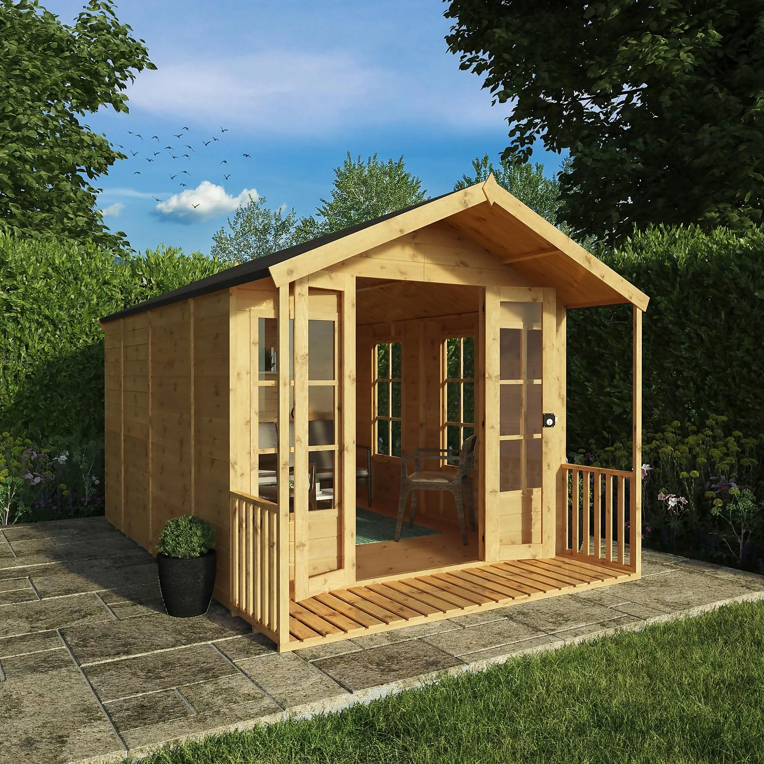 Mercia 12 X 8ft Traditional Summerhouse 4 Mercia 12 X 8ft Traditional Summerhouse - Image 2