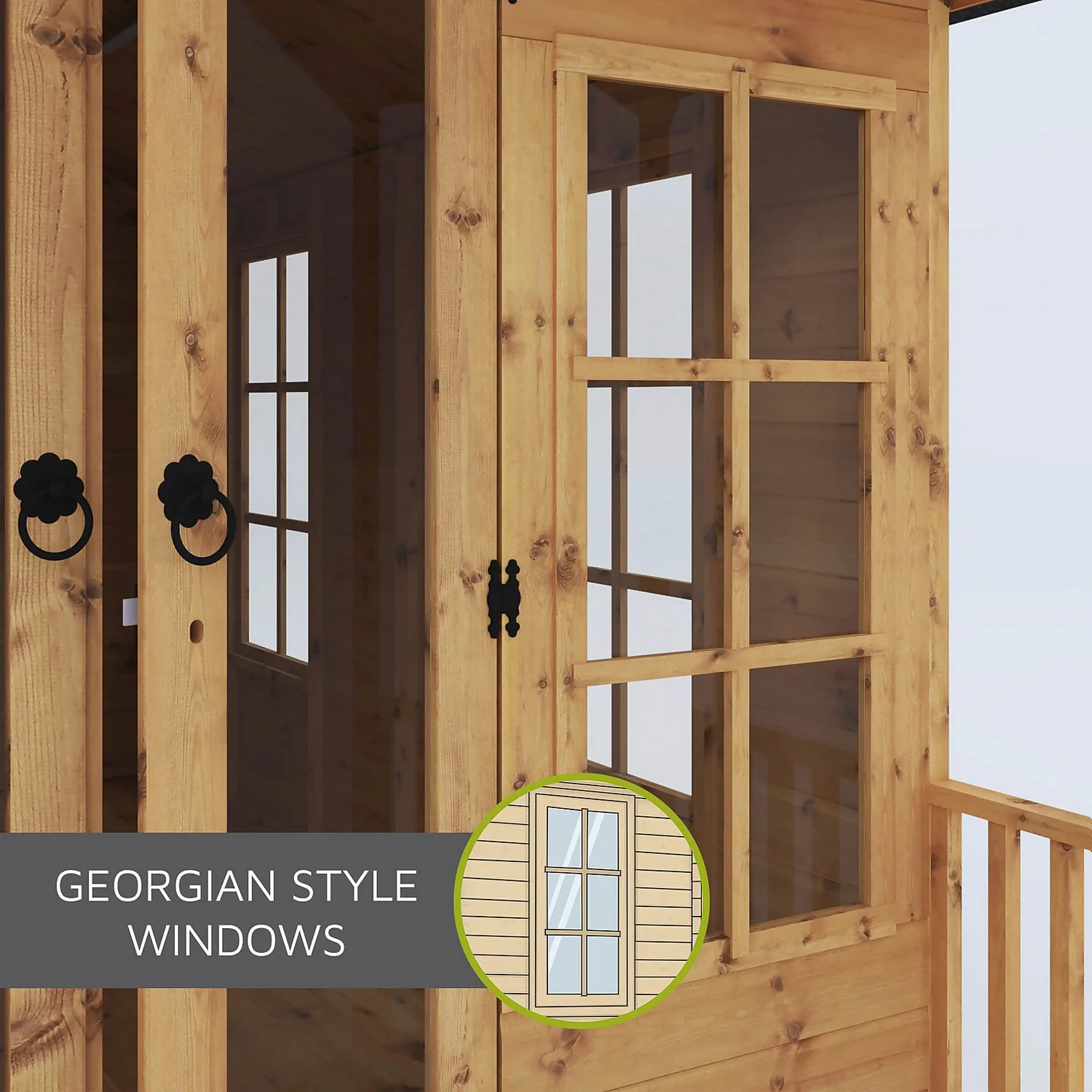 Mercia 10 X 8ft Traditional Summerhouse 9 Mercia 10 X 8ft Traditional Summerhouse - Image 7