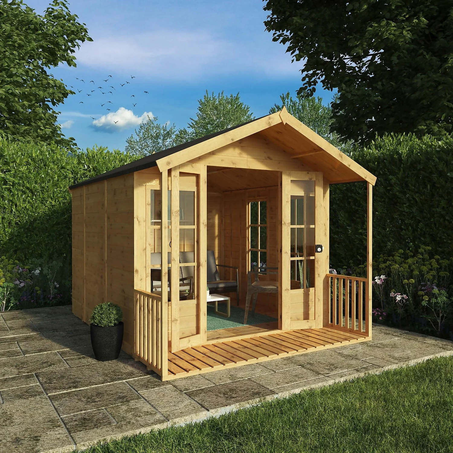 Mercia 10 X 8ft Traditional Summerhouse 4 Mercia 10 X 8ft Traditional Summerhouse - Image 2