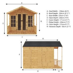 Mercia 10 X 8ft Traditional Summerhouse 20 Mercia 10 X 8ft Traditional Summerhouse -Elise Bloom 12884630 7015040028884414
