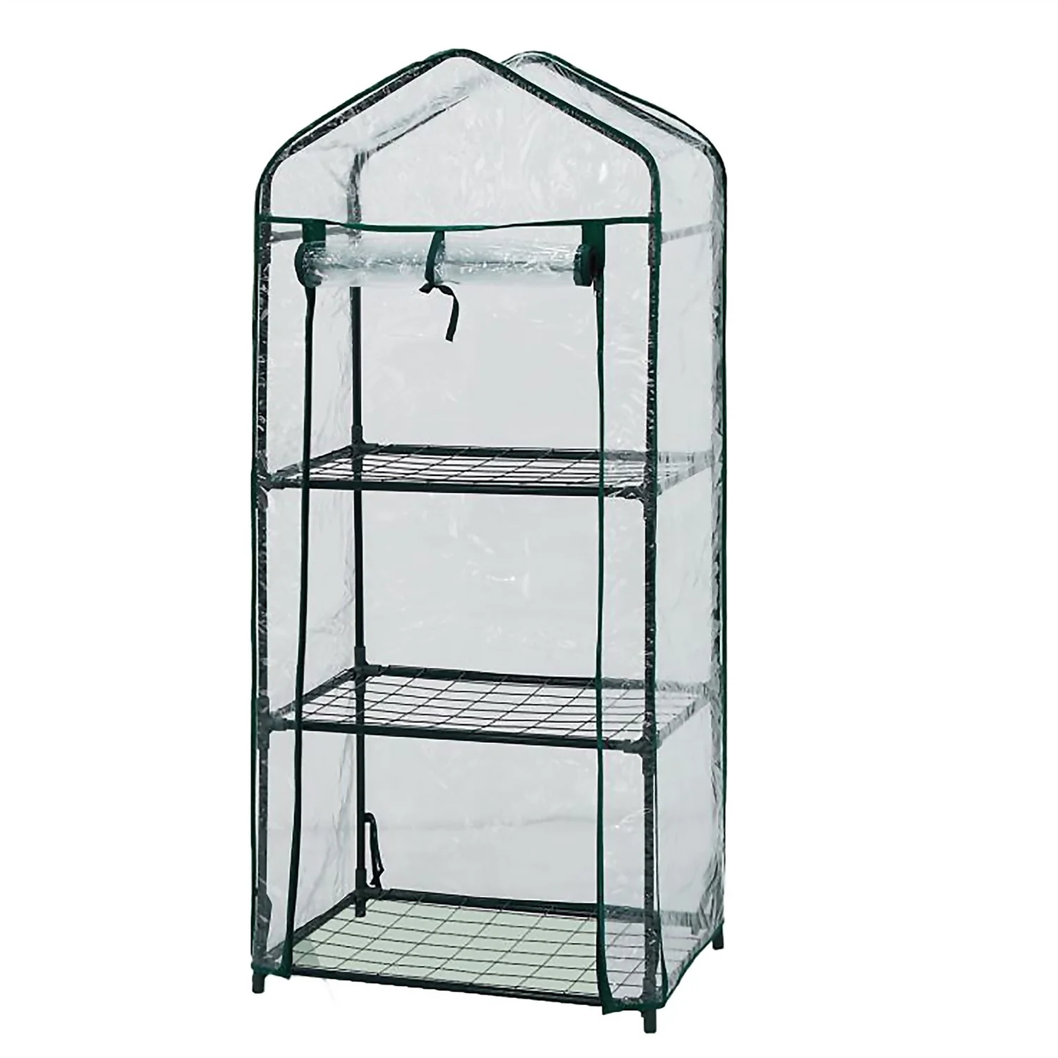 Saxon 3 Tier PVC Mini Greenhouse - 59 X 39 X 126 Cm 3 Saxon 3 Tier PVC Mini Greenhouse - 59 X 39 X 126 Cm