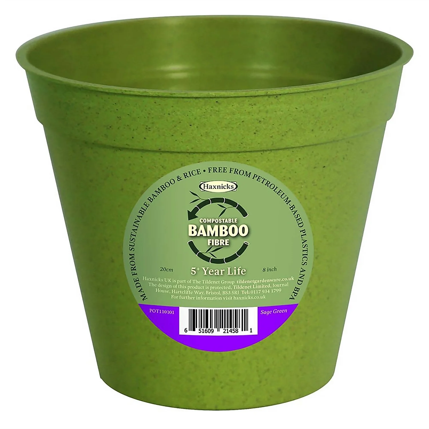 8in Bamboo Pot Single Sage Green 3 8in Bamboo Pot Single Sage Green