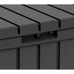 Keter Kentwood Outdoor Garden Storage Box 350L - Graphite 13 Keter Kentwood Outdoor Garden Storage Box 350L - Graphite -Elise Bloom 12885762 7534899008598270
