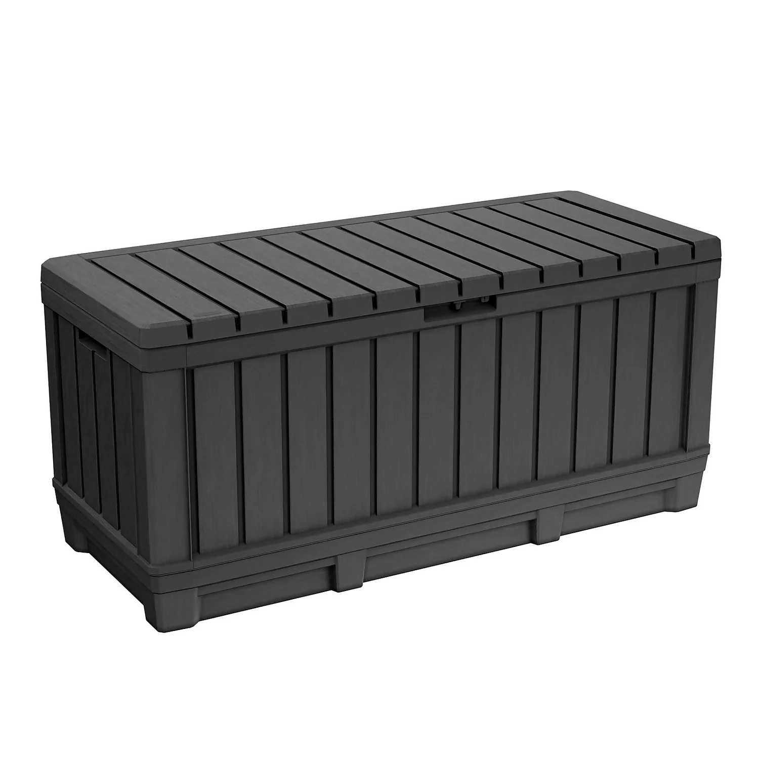 Keter Kentwood Outdoor Garden Storage Box 350L - Graphite 3 Keter Kentwood Outdoor Garden Storage Box 350L - Graphite