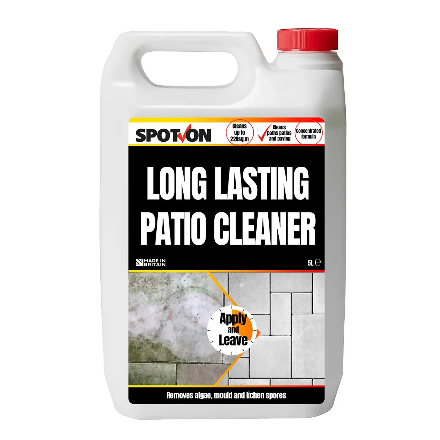 Spot On Long-lasting Patio Cleaner 5l 3 Spot On Long-lasting Patio Cleaner 5l