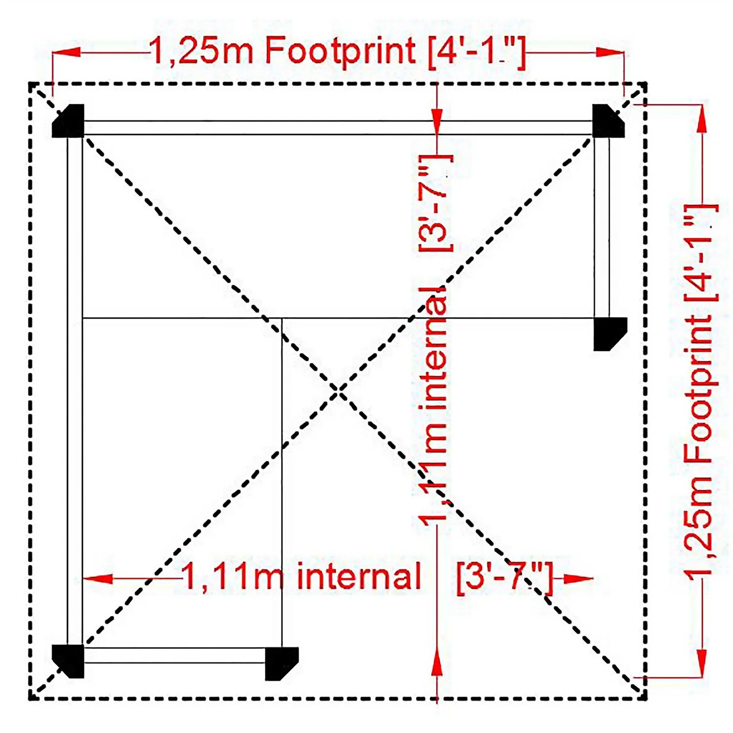 Shire Honeysuckle Corner Arbour - 4x4ft 8 Shire Honeysuckle Corner Arbour - 4x4ft - Image 6