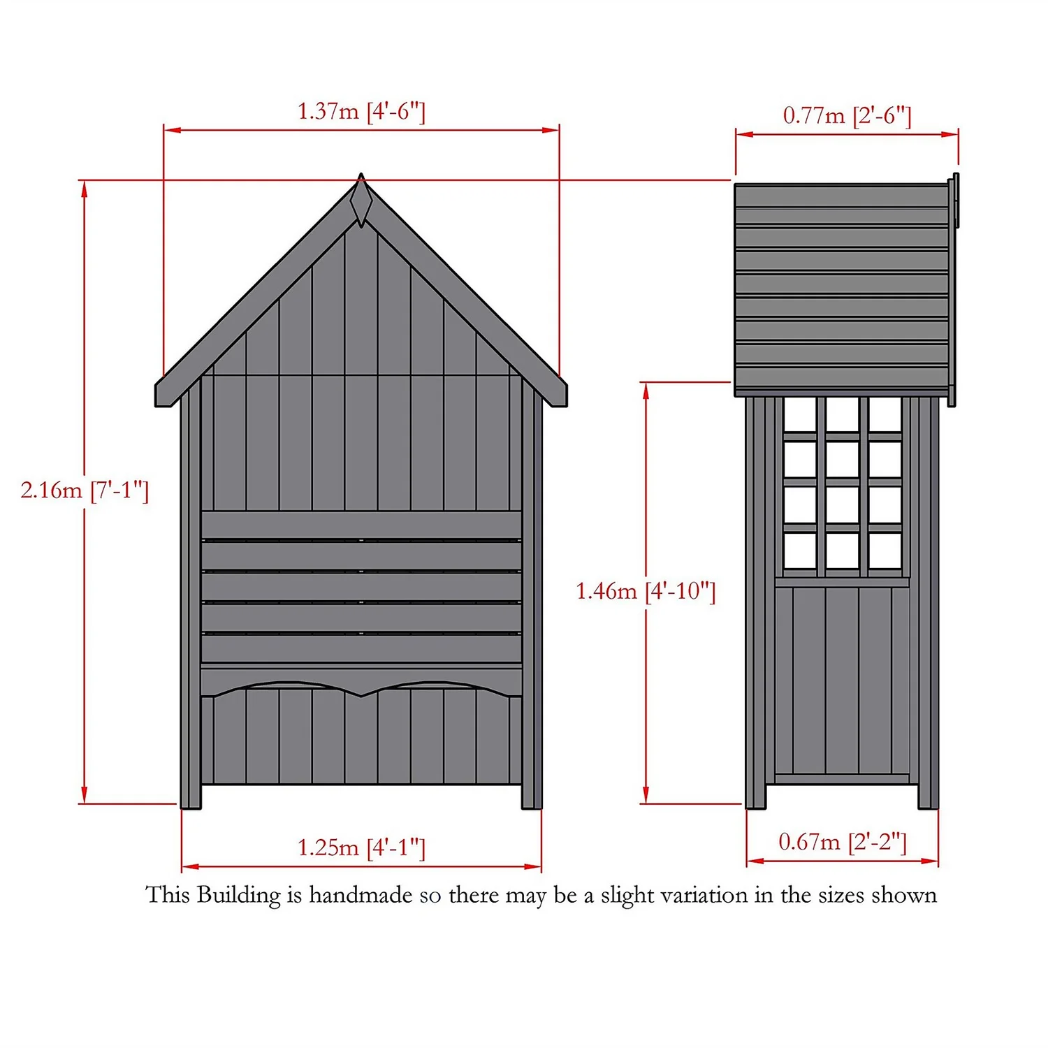 Shire Mimosa Arbour - 4x2ft 10 Shire Mimosa Arbour - 4x2ft - Image 8