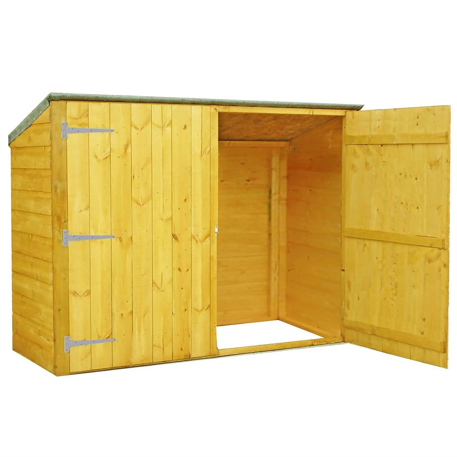 Shire Pent Shiplap Bike Store 6x3ft 3 Shire Pent Shiplap Bike Store 6x3ft