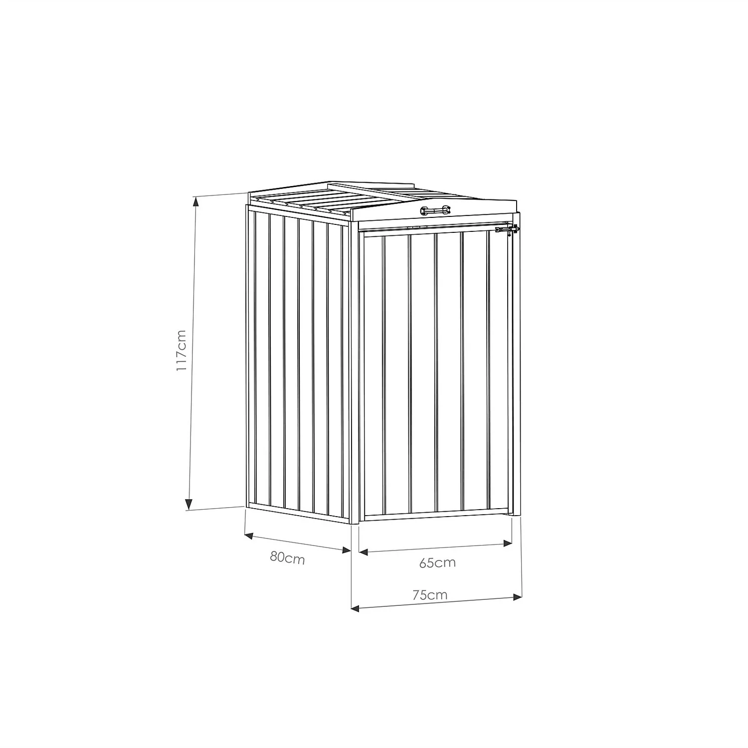 Mercia Single Bin Store (Installed) 9 Mercia Single Bin Store (Installed) - Image 7