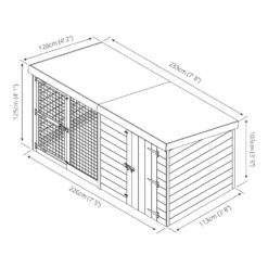Mercia 8 X 4 Dog Kennel & Run - Including Installation -Elise Bloom 12888128 2014843294603227