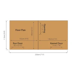 Mercia 8 X 4 Dog Kennel & Run - Including Installation -Elise Bloom 12888128 2114843294637781