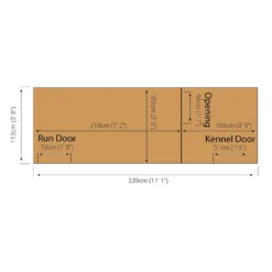 Mercia 12 X 4 Dog Kennel & Run (Installed) -Elise Bloom 12888280 2054843290552060