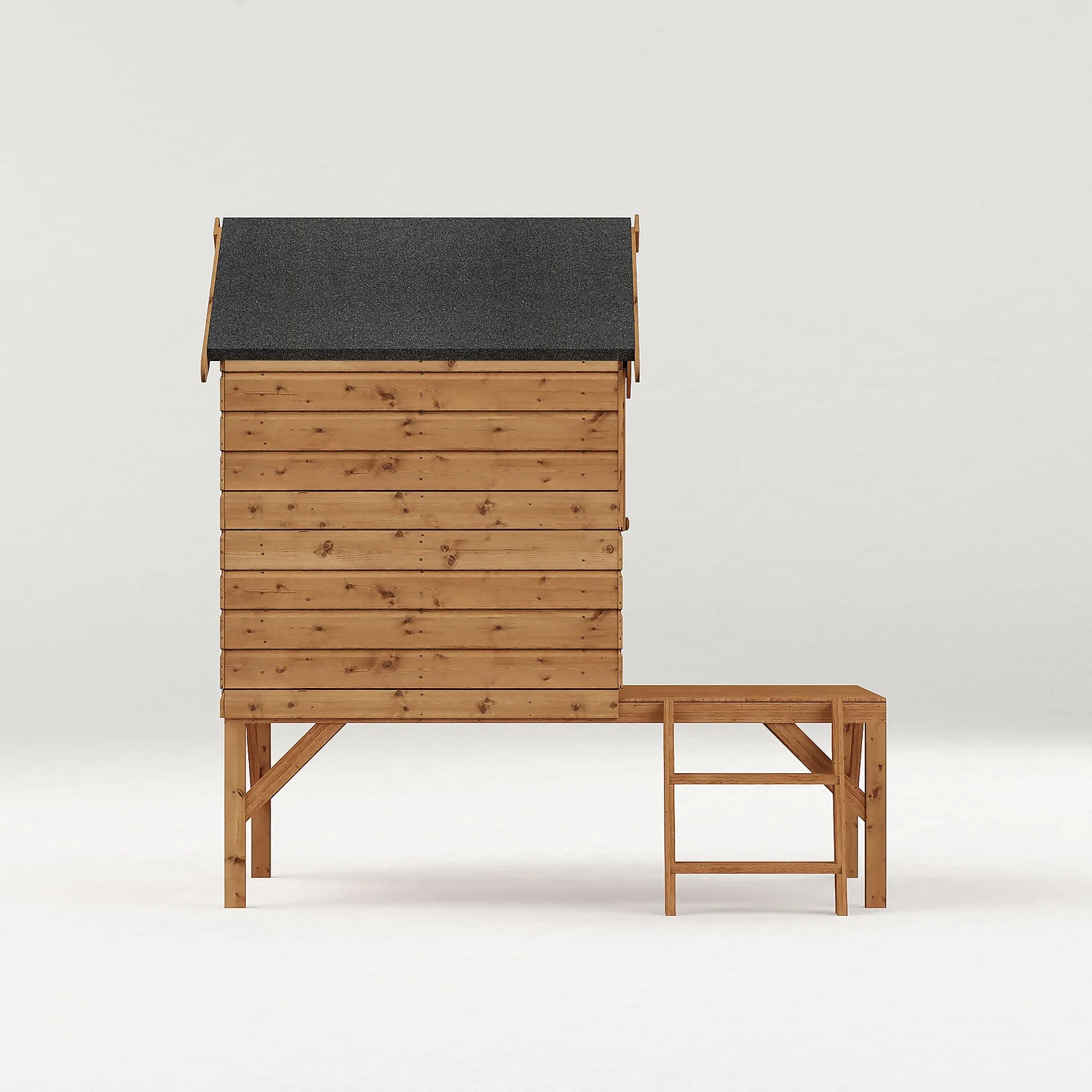 Mercia 4 X 7ft Snug Wooden Playhouse With Tower 6 Mercia 4 X 7ft Snug Wooden Playhouse With Tower - Image 4