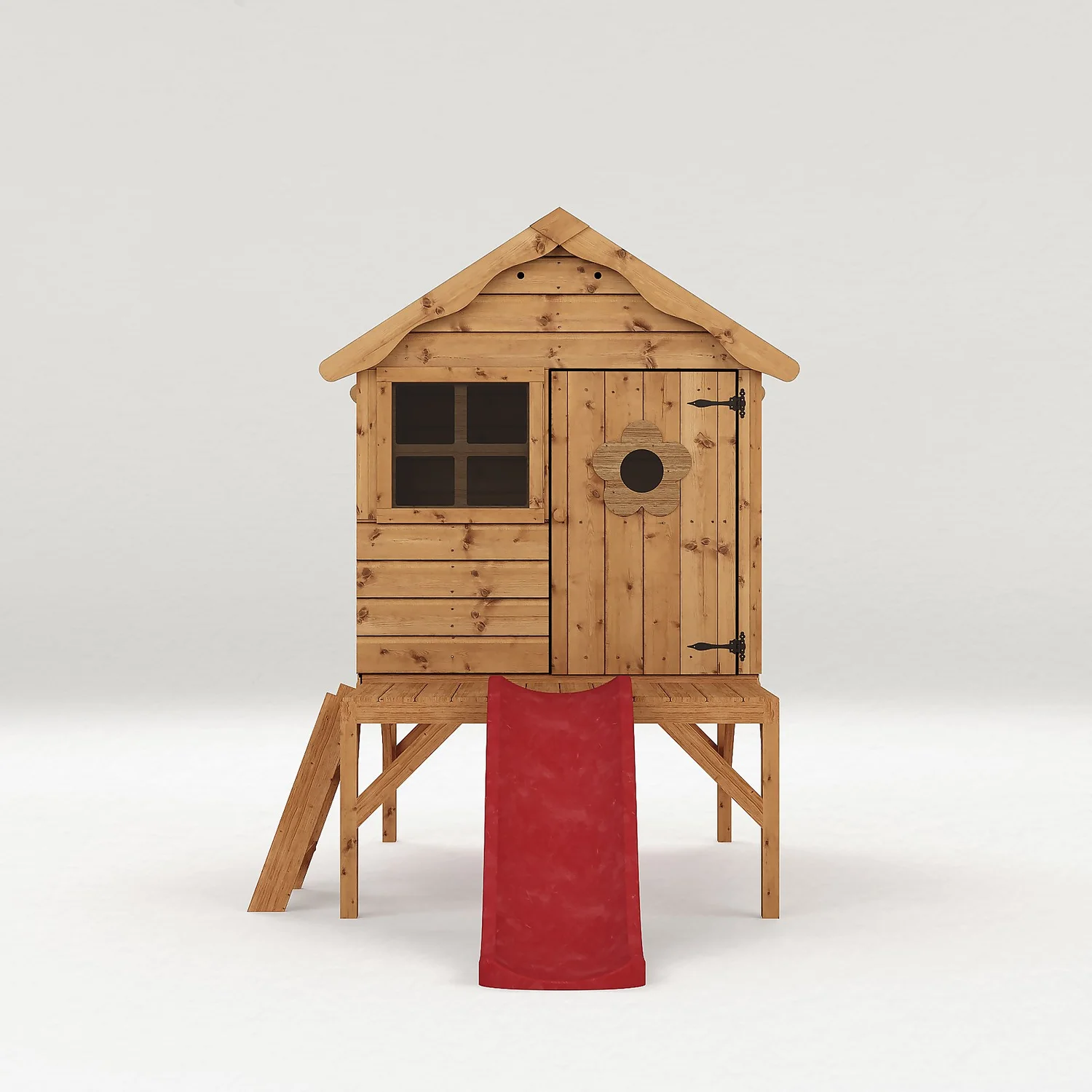 Mercia 7 X 9'4ft Snug Wooden Playhouse Tower And Slide 5 Mercia 7 X 9'4ft Snug Wooden Playhouse Tower And Slide - Image 3