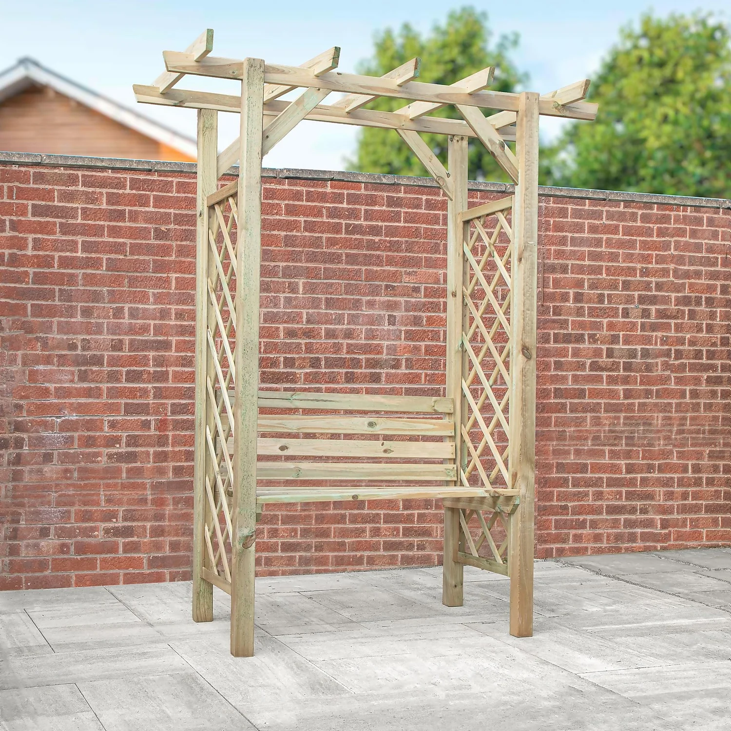 Mercia Pergola Seated Arbour 5 Mercia Pergola Seated Arbour - Image 3