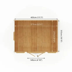 Mercia 4 X 3m 19mm Reverse Log Cabin 21 Mercia 4 X 3m 19mm Reverse Log Cabin -Elise Bloom 12888463 8845023719209895