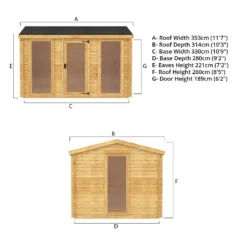 Mercia 3.5 X3m 19mm Log Cabin (Installed) 20 Mercia 3.5 X3m 19mm Log Cabin (Installed) -Elise Bloom 12888466 1425023719084990