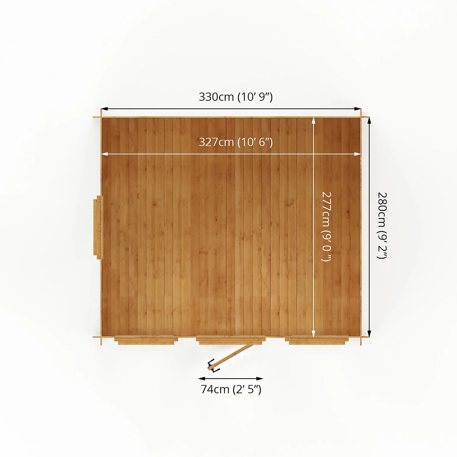 Mercia 3.5 X 3m 19mm Log Cabin 12 Mercia 3.5 X 3m 19mm Log Cabin - Image 10