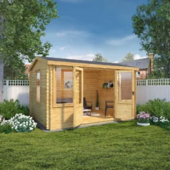 Mercia 4 X 3m 19mm Reverse Log Cabin (Installed) 13 Mercia 4 X 3m 19mm Reverse Log Cabin (Installed) -Elise Bloom 12888474 6605023718765010