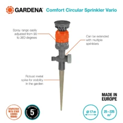 Gardena Comfort Circular Sprinkler Vario Spike 11 Gardena Comfort Circular Sprinkler Vario Spike -Elise Bloom 13043404 1015060198431329