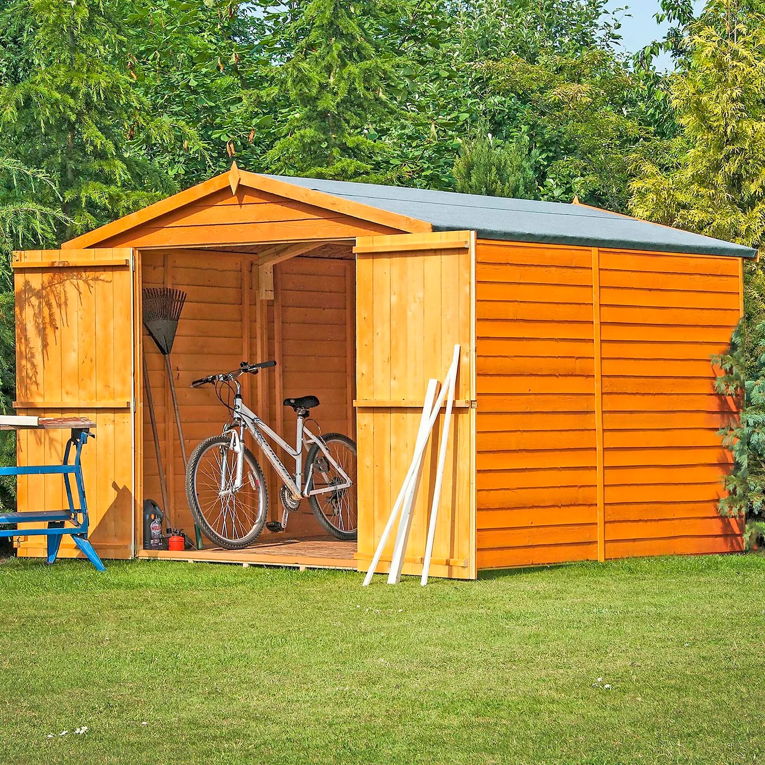 Shire 10 X 8ft Shed Overlap Double Door - No Windows 6 Shire 10 X 8ft Shed Overlap Double Door - No Windows - Image 4