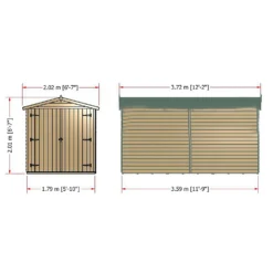Shire 12 X 6ft Shed Overlap Double Door - No Windows 19 Shire 12 X 6ft Shed Overlap Double Door - No Windows -Elise Bloom 13082802 1724862497938954