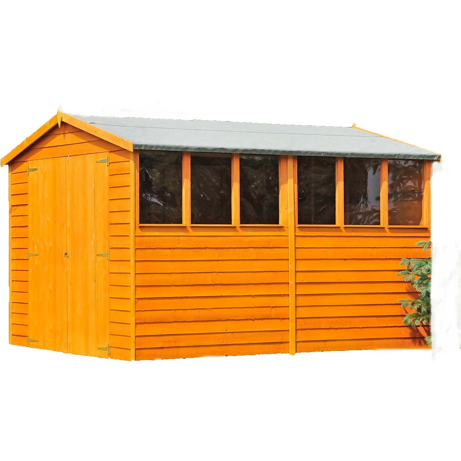 Shire 12 X 8ft Shed Overlap Double Door 3 Shire 12 X 8ft Shed Overlap Double Door