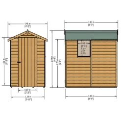 Shire 6 X 4ft Shed Shetland Shiplap 13 Shire 6 X 4ft Shed Shetland Shiplap -Elise Bloom 13082805 1864862497293978