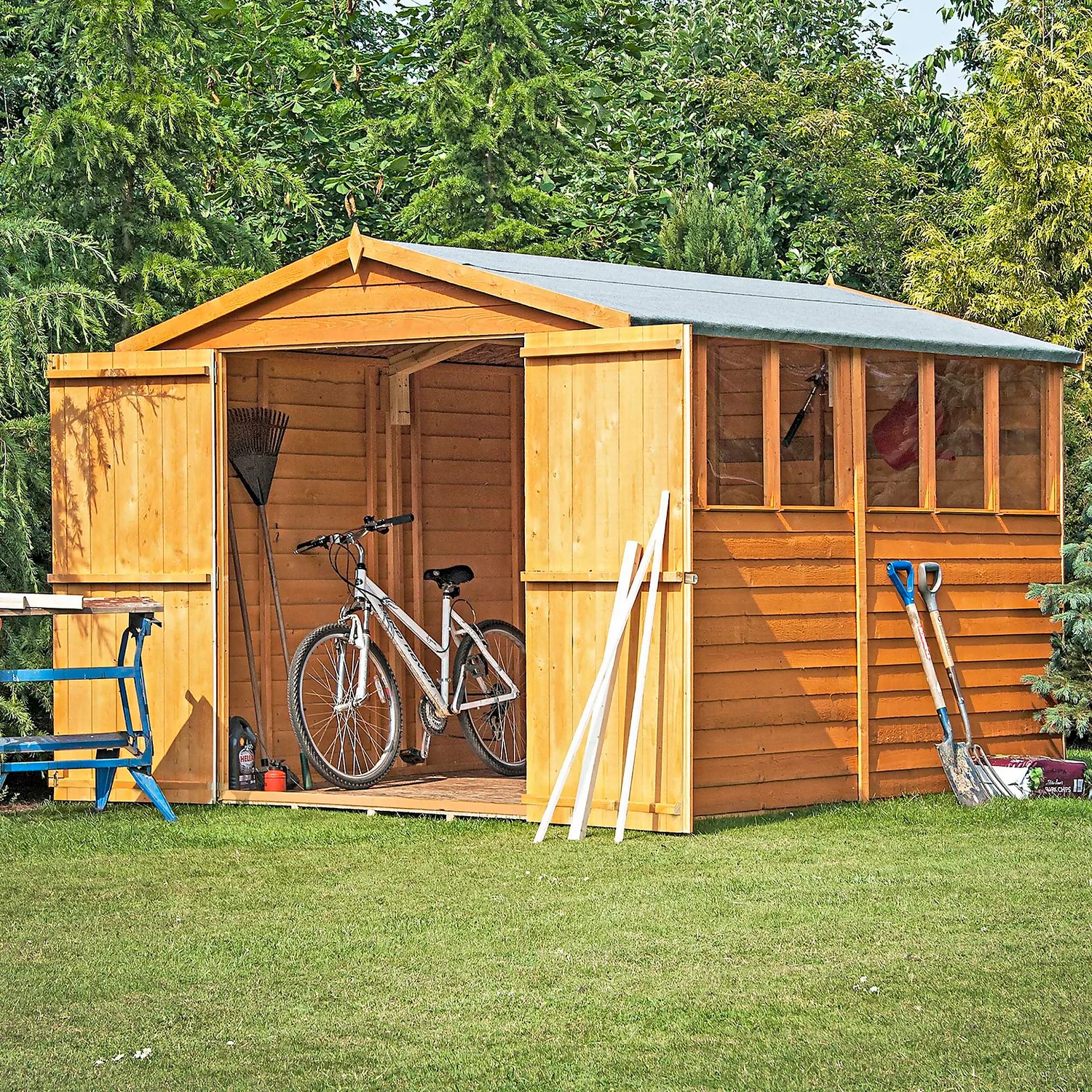 Shire 10 X 8ft Shed Overlap Double Door 5 Shire 10 X 8ft Shed Overlap Double Door - Image 3