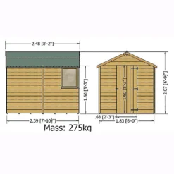 Shire 8 X 6ft Durham Shed Single Door 17 Shire 8 X 6ft Durham Shed Single Door -Elise Bloom 13082810 4824862497373463