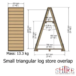 Shire Small Triangular Log Store Overlap -Elise Bloom 13082820 4744862456511588