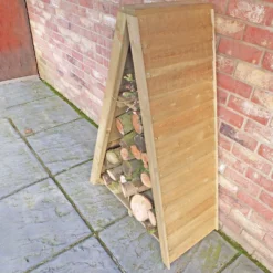 Shire Small Triangular Log Store Tongue And Groove -Elise Bloom 13082825 1854862456418942