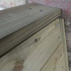 Shire Small Triangular Log Store Tongue And Groove -Elise Bloom 13082825 9434862456524500