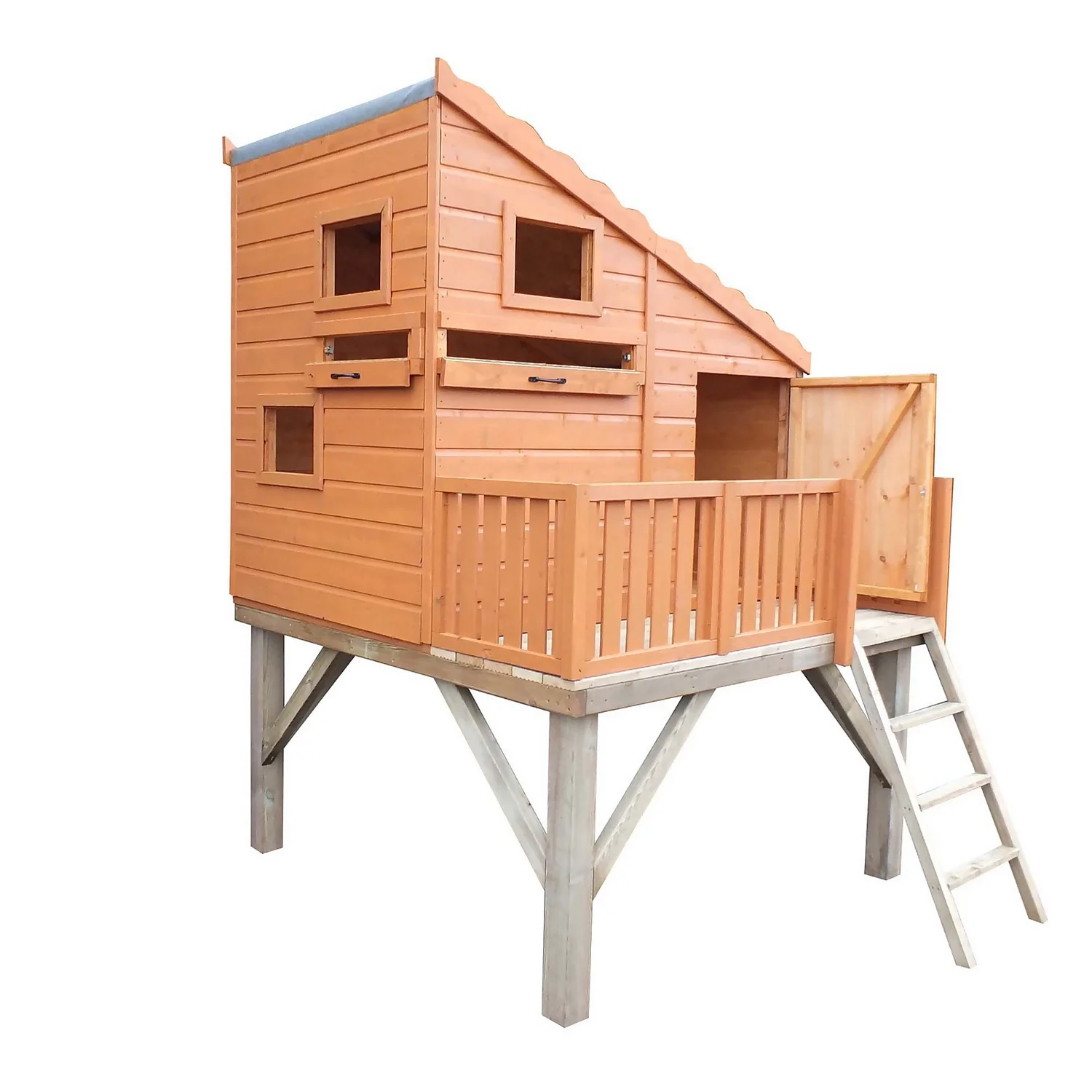 Shire Command Post & Platform Wooden Playhouse 3 Shire Command Post & Platform Wooden Playhouse
