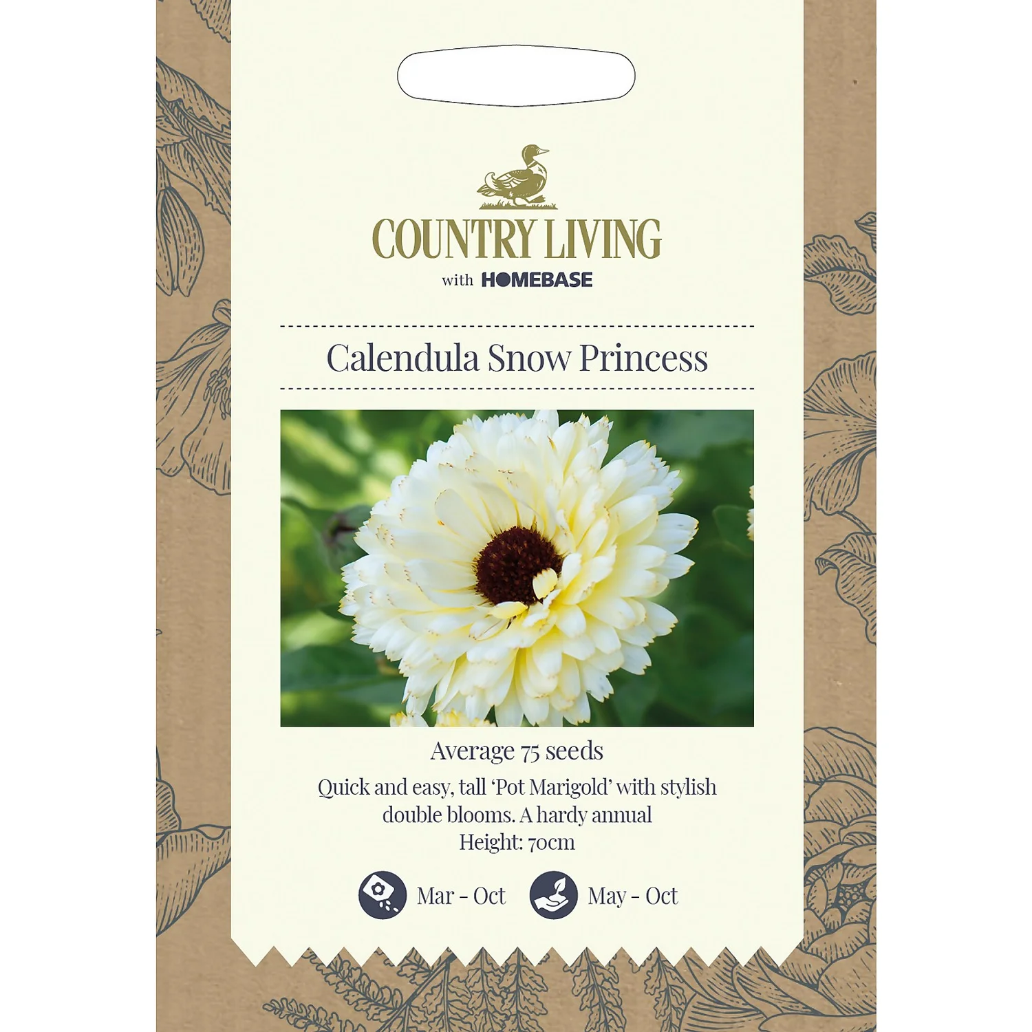 Country Living Calendulaq Snow Princess Seeds 3 Country Living Calendulaq Snow Princess Seeds