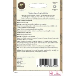 Country Living Nasturtium Peach Melba Seeds 5 Country Living Nasturtium Peach Melba Seeds -Elise Bloom 13118200 1614888661670003