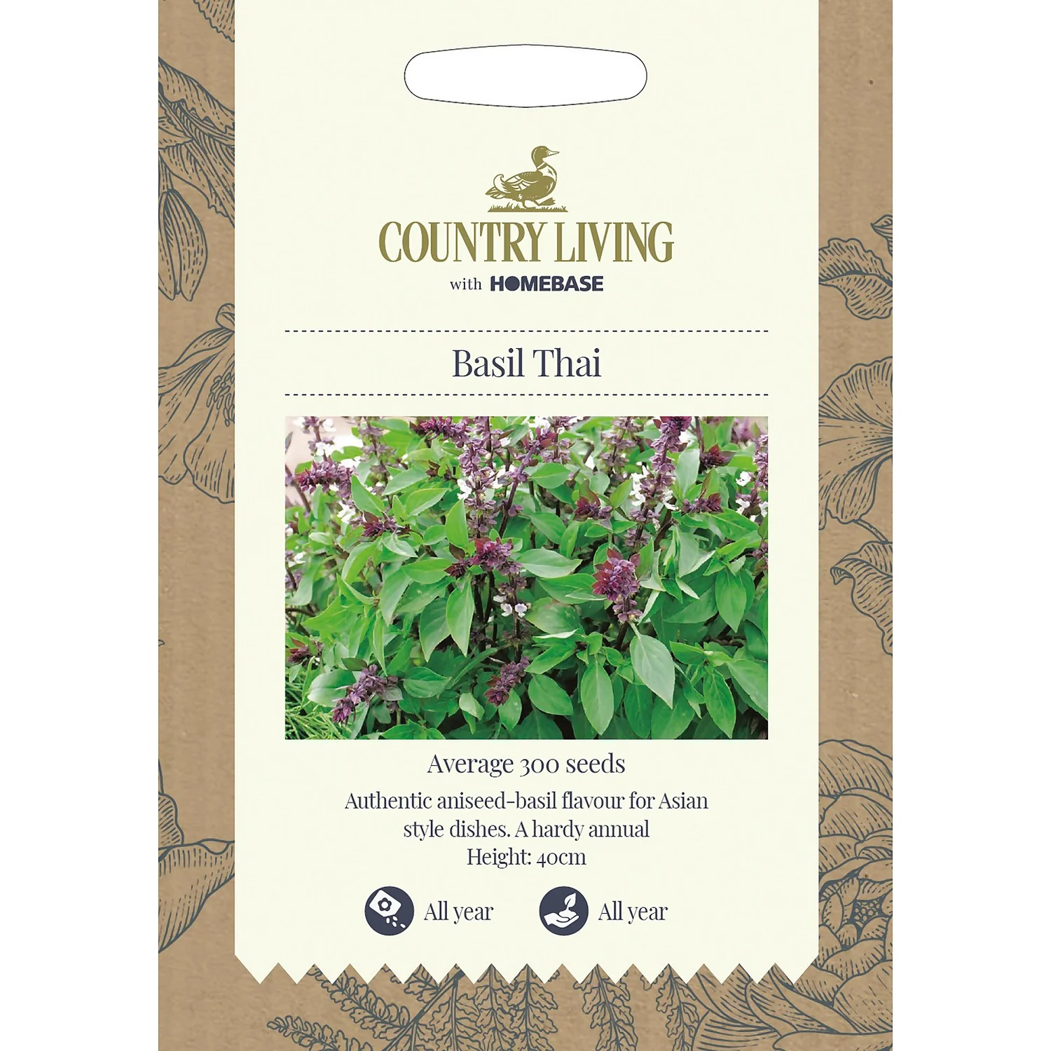 Country Living Basil Thai Seeds 3 Country Living Basil Thai Seeds