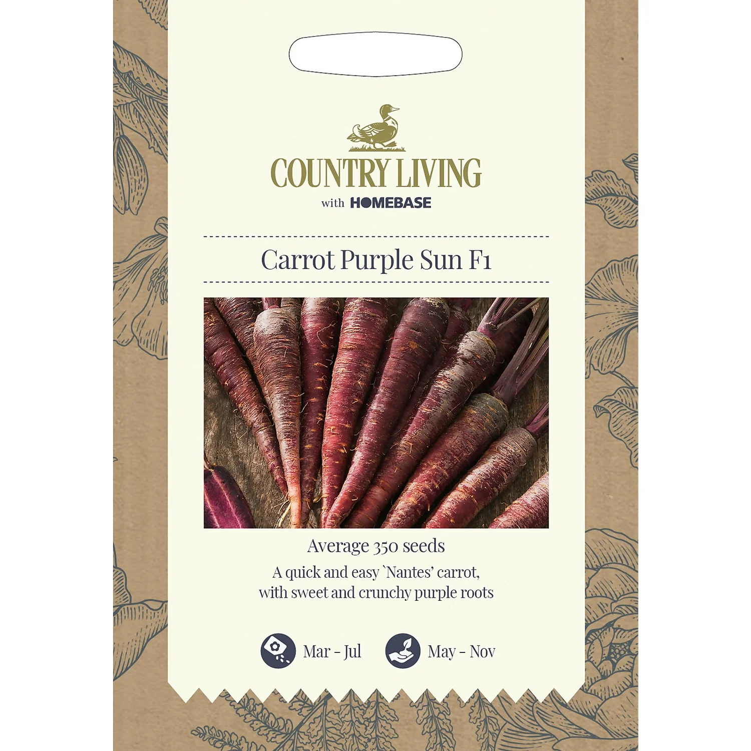 Country Living Carrot Purple Sun F1 Seeds 3 Country Living Carrot Purple Sun F1 Seeds