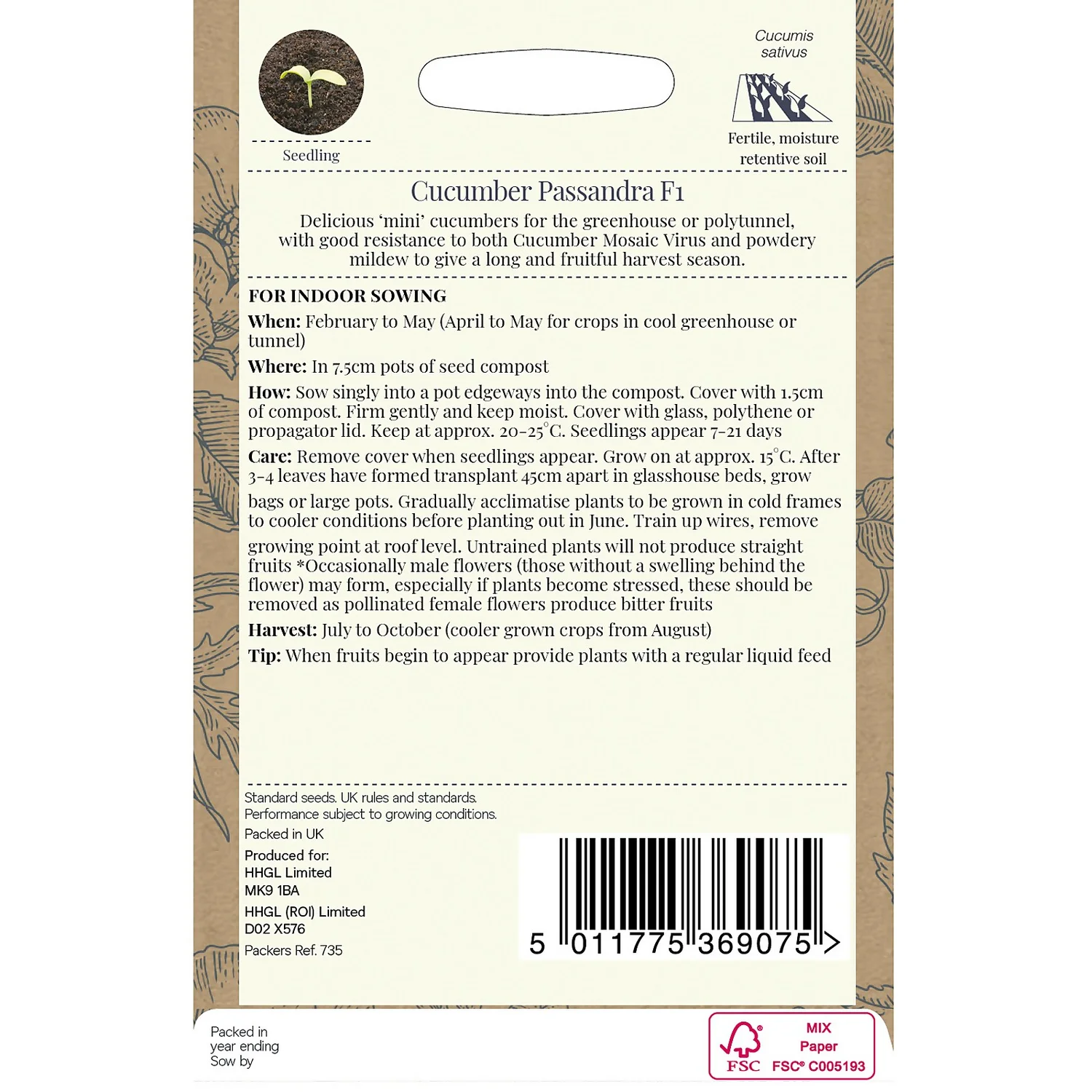 Country Living Cucumber Passandra F1 Seeds 4 Country Living Cucumber Passandra F1 Seeds - Image 2