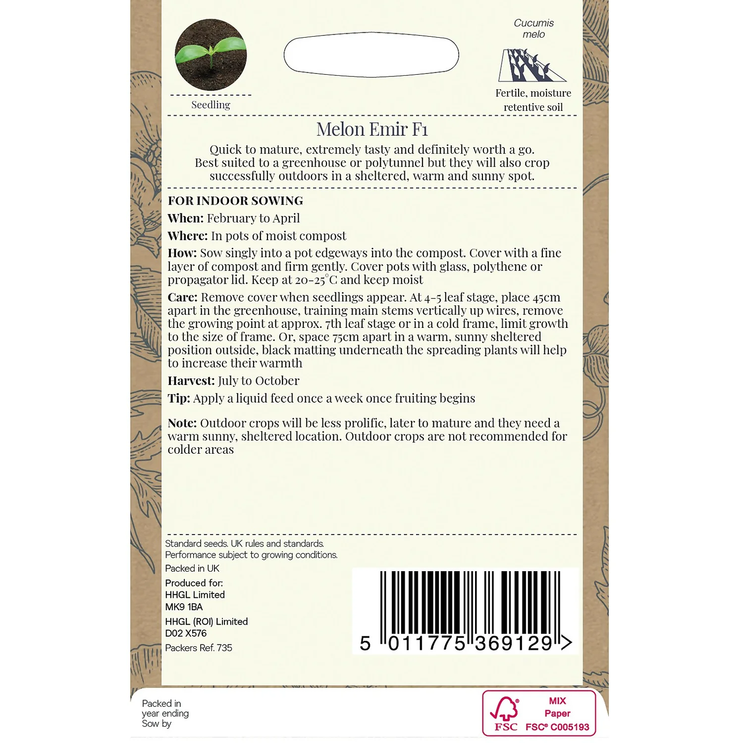 Country Living Melon Emir F1 Seeds 4 Country Living Melon Emir F1 Seeds - Image 2