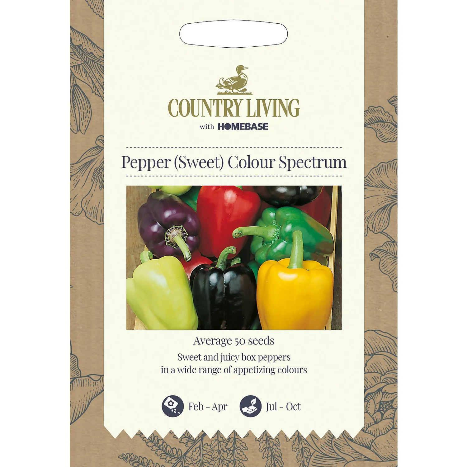 Country Living Pepper Sweet Colour Spectrum Seeds 3 Country Living Pepper Sweet Colour Spectrum Seeds