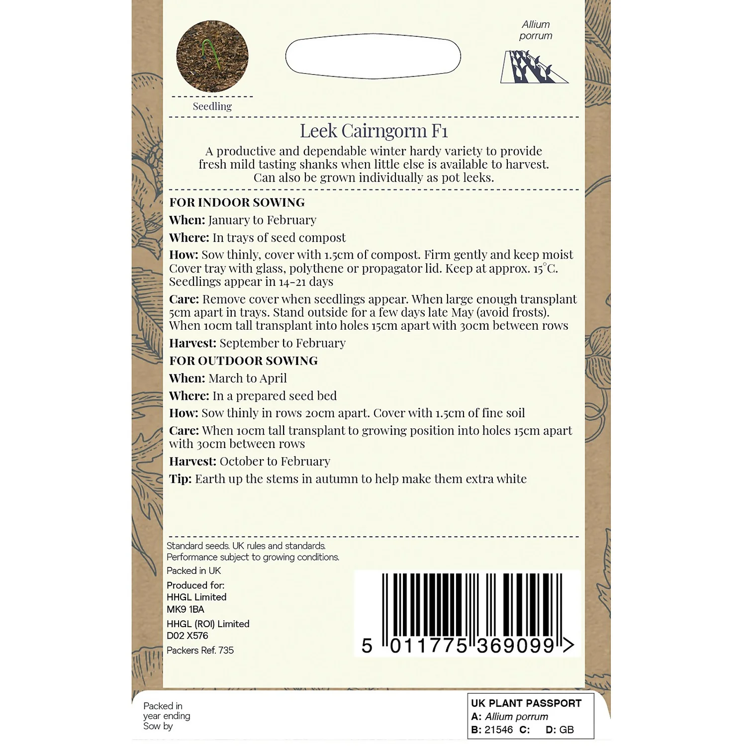 Country Living Leek Cairngorm F1 Seeds 4 Country Living Leek Cairngorm F1 Seeds - Image 2