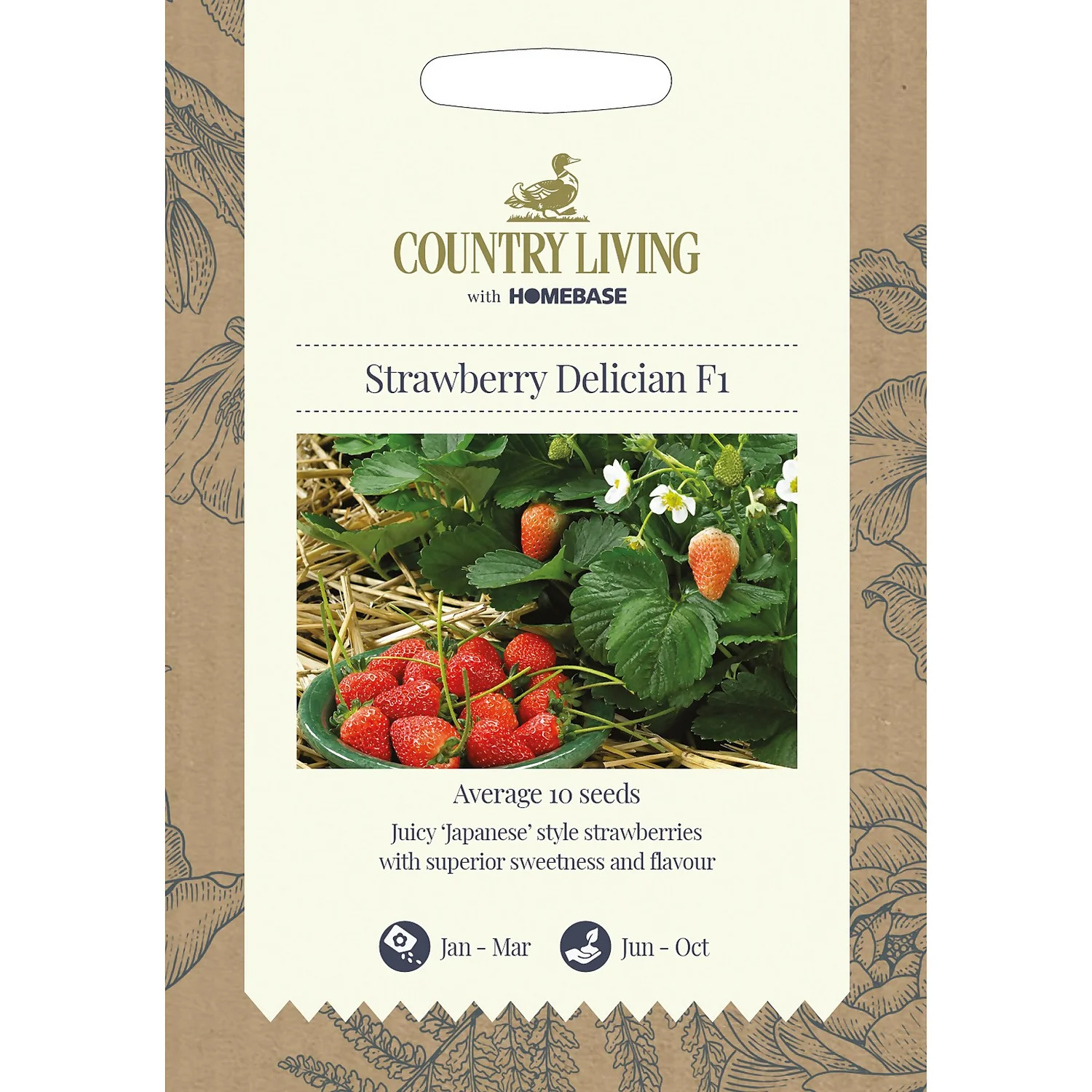 Country Living Strawberry Delician F1 Seeds 3 Country Living Strawberry Delician F1 Seeds