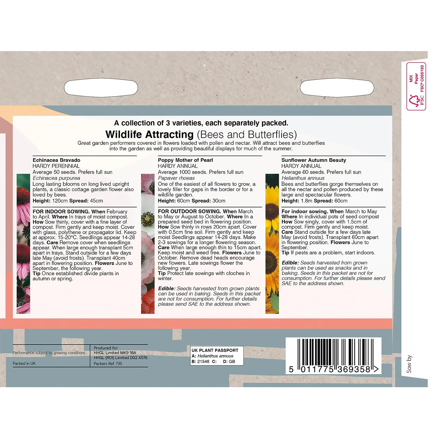 House Beautiful Wildlife Attracting Bees & Butterflies Seeds 4 House Beautiful Wildlife Attracting Bees & Butterflies Seeds - Image 2