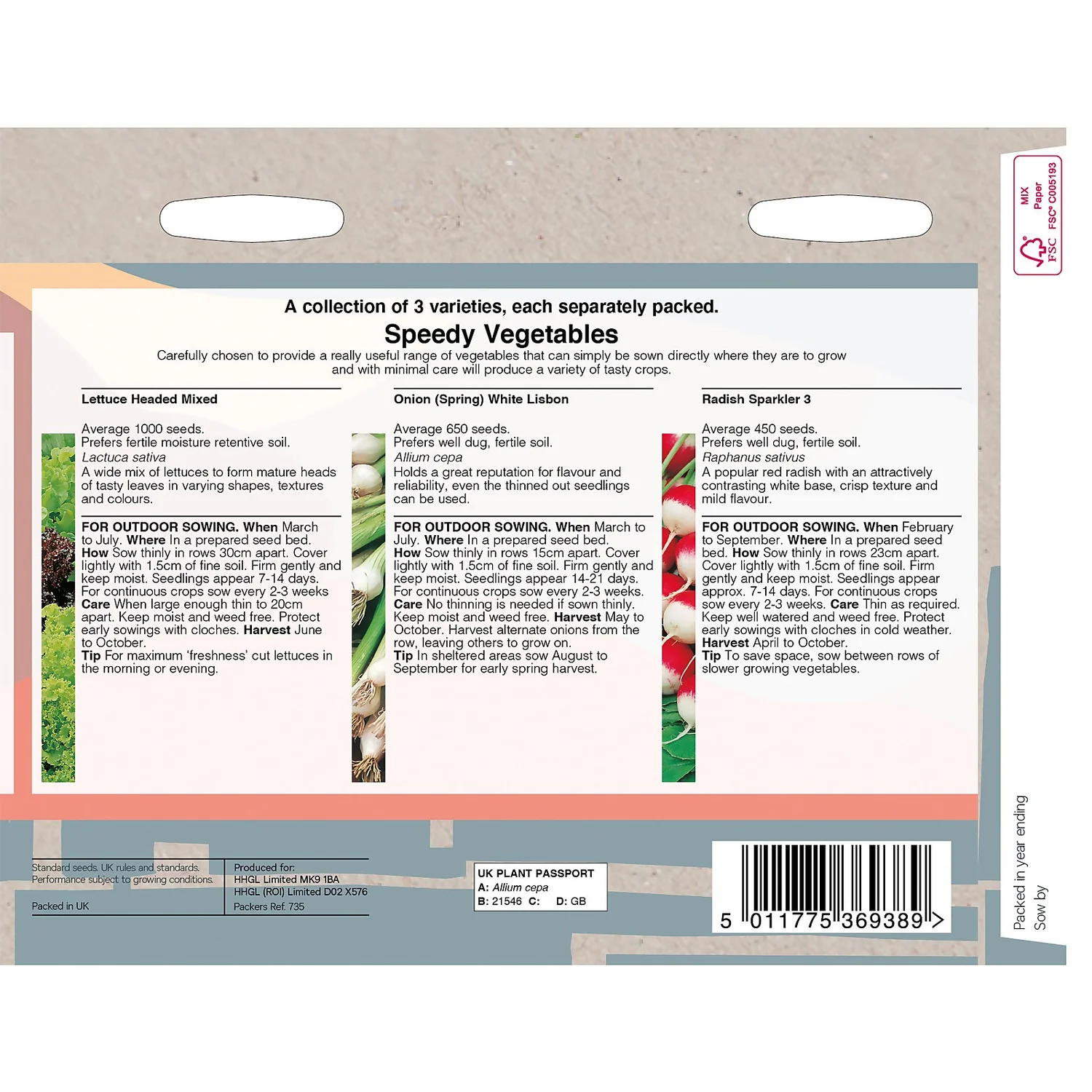 House Beautiful Speedy Vegetables Seeds 4 House Beautiful Speedy Vegetables Seeds - Image 2