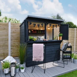 Forest Dip Treated Shiplap Pent Wooden Garden Bar 6 X 3ft 14 Forest Dip Treated Shiplap Pent Wooden Garden Bar 6 X 3ft -Elise Bloom 13281744 1204903941217341